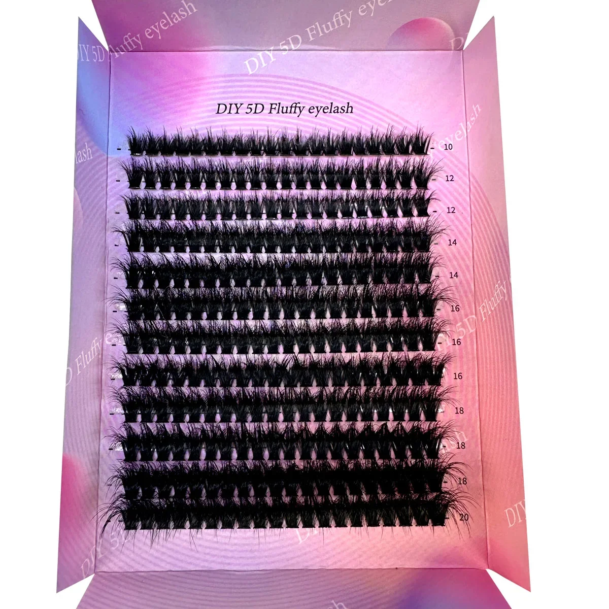 NEW 100D Hot melt Lash Clusters Thick Eyelash Extension Kit 10-20mm DIY 5D Fluffy Lash Clusters 240pcs Individual Eyelashes