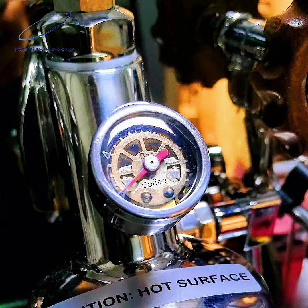 

Для кофемашин: Пневматический манометр давления пара для чашек, 16 бар - YN35 Axial, интерфейс с резьбой 1/8 NPT PT, нержавеющая сталь