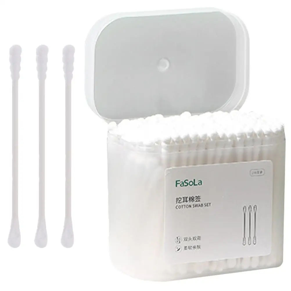 

Cotton Swabs Double Headed Ear Cleaning Buds Disposable Sterile Tipped Applicators Hygiene Travel Beauty Salon Daily