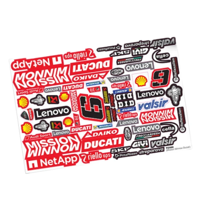 Kyosho 1/8 Honda NSR500 bicicleta/RC motocicleta pegatina insignia calcomanía