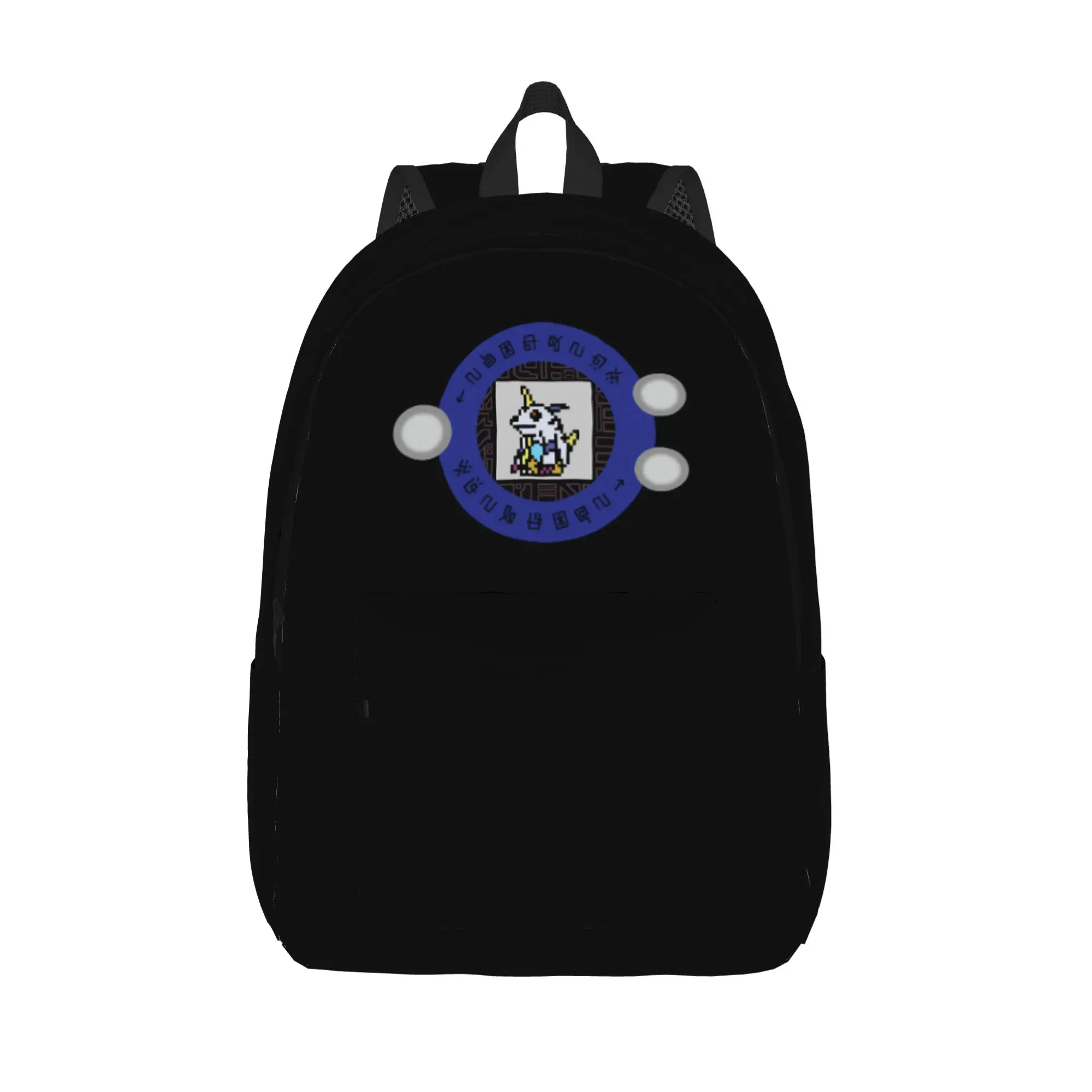 Digivice Matt Blue Digital Monster Digimon Fashion Backpack Student Business Daypack for Men Women Laptop Computer Canvas Bags