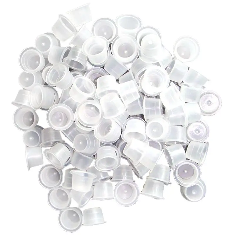 Pigment Cups For , 300Pcs/Bag 13Mm Medium Tattoo Ink Rings Disposable For Microblading Pigment Cups