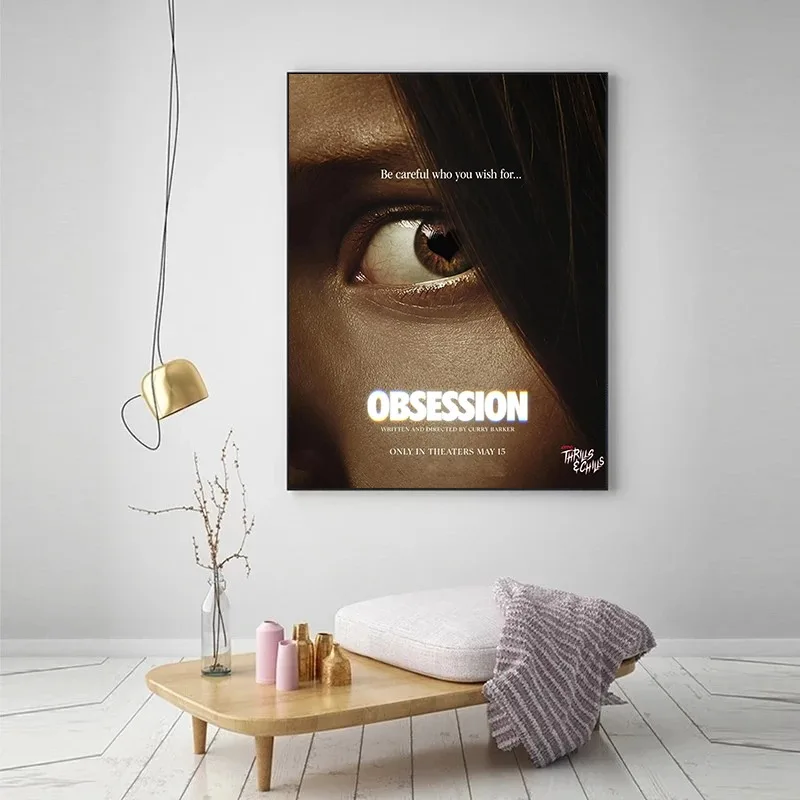 Obsession 2026 Horror Movie Poster Print Scary Dark Thriller Film Wall Art Canvas Creepy Cinema Room Decor Unframed Home Gift