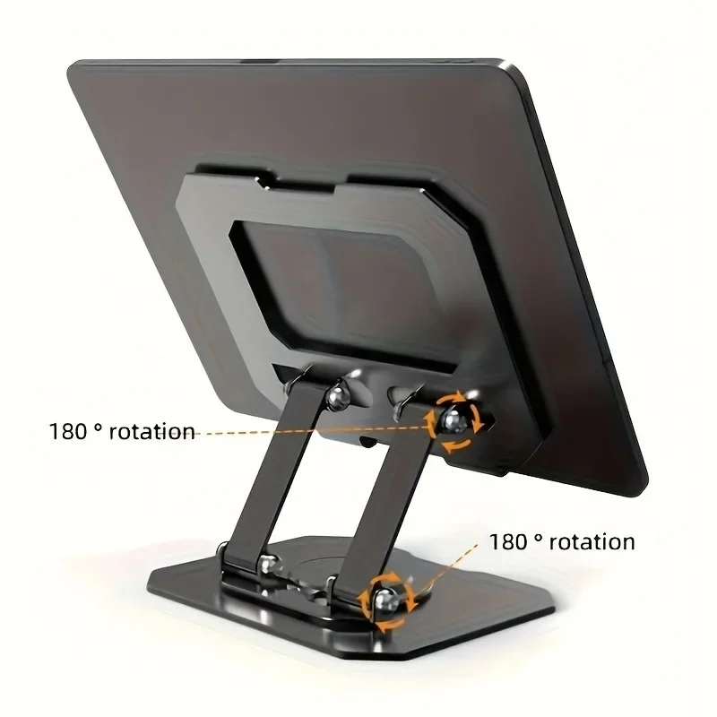 360° Rotatable Tablet Stand Adjustable Foldable Desktop Stand Holder Compatible For 4.7-12 Inch Ipad Pro/Air/Min Laptop Tablet