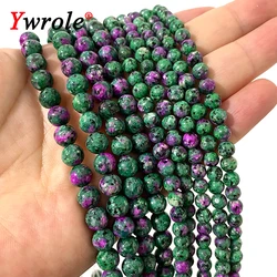 Natural Stone Epidote Zoisite Beads Loose Round Spacer Beads For Jewelry Making DIY Bracelet Earrings Handmade Accessories 4-12