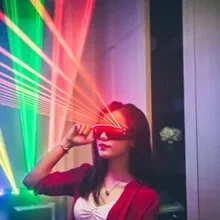 650NM Red Laser Glasses Wedding Party Stage Flash Bar Ballroom Performance Light Halloween Christmas Day Atmosphere Light