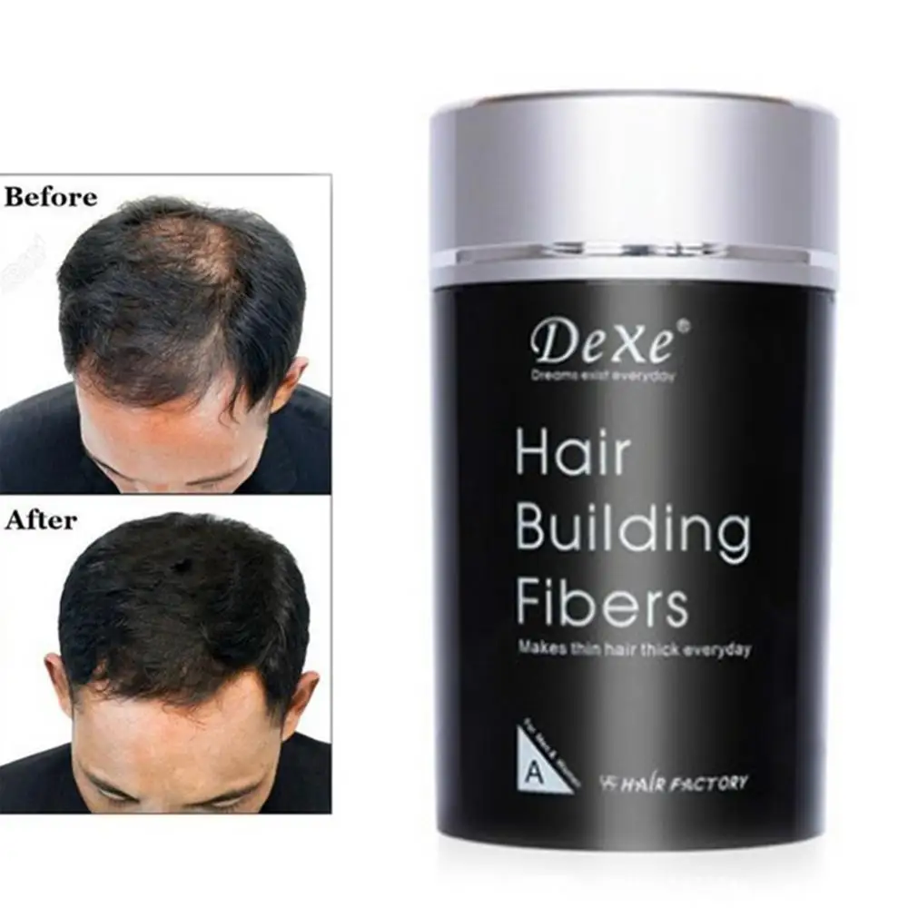 Hair Building Fibers 22g Keratin Plant Fiber Applicator Anti Loss Thickening Hair Growth Powder