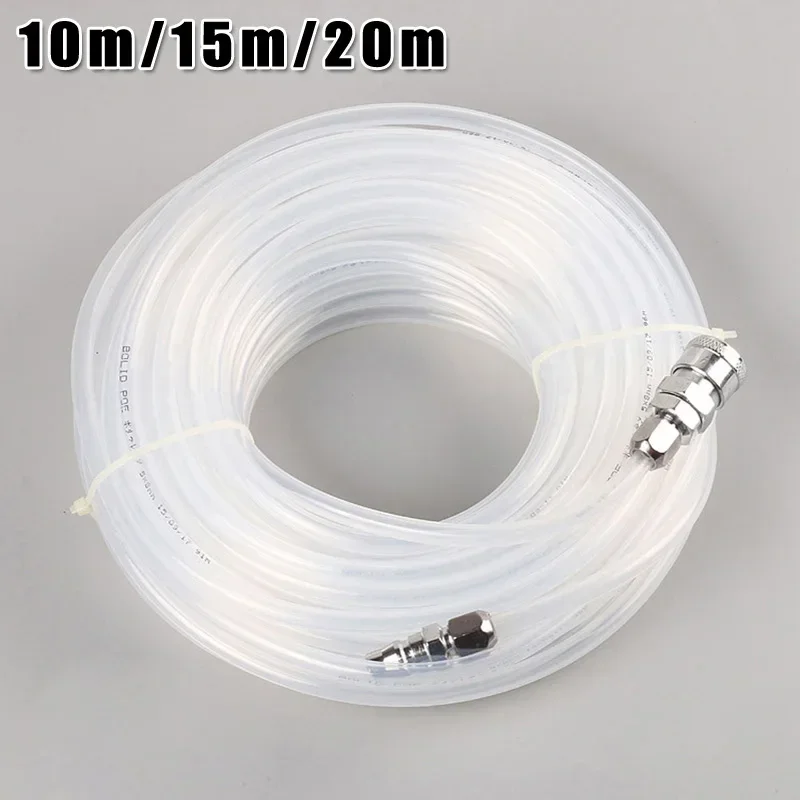 10/15/20M Pneumatic Pipe Air Tube Compressor Vent Hose Connector Straight Tube High Pressure Flexible PE American Connector Pipe