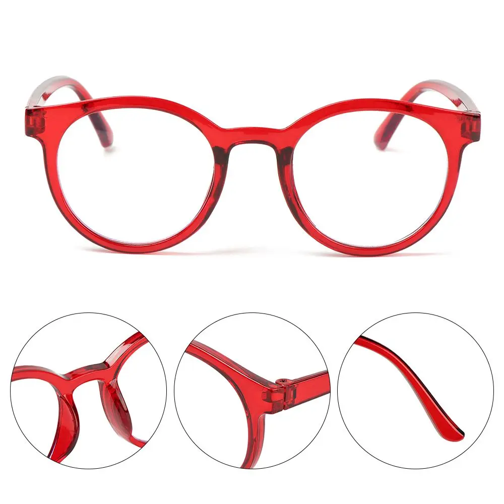 Portable Glasses Protection Online Classes Round Eyeglasses Ultra Light Frame Anti-blue Light Kids Glasses