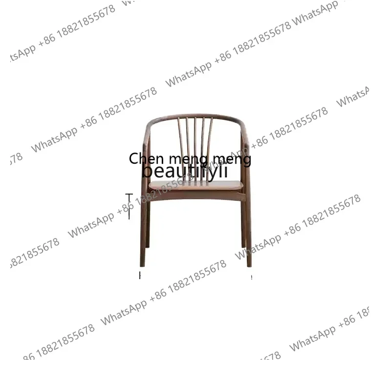 X 32 New Chinese armchair North American black walnut Taishi, Zen tea room, solid wood, leisure chair