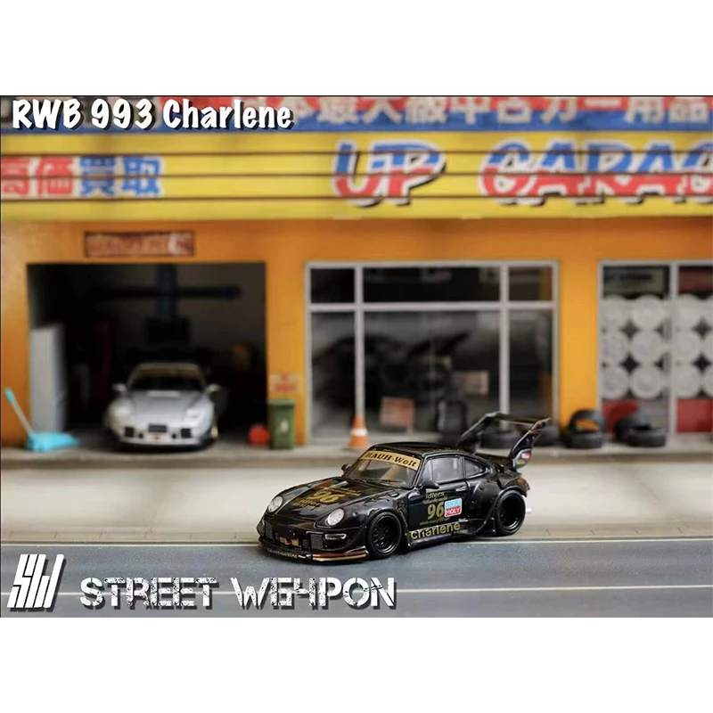 SW In Stock 1:64 RWB 993 Charlene Diecast Diorama Car Model Collection Miniature Street Weapon