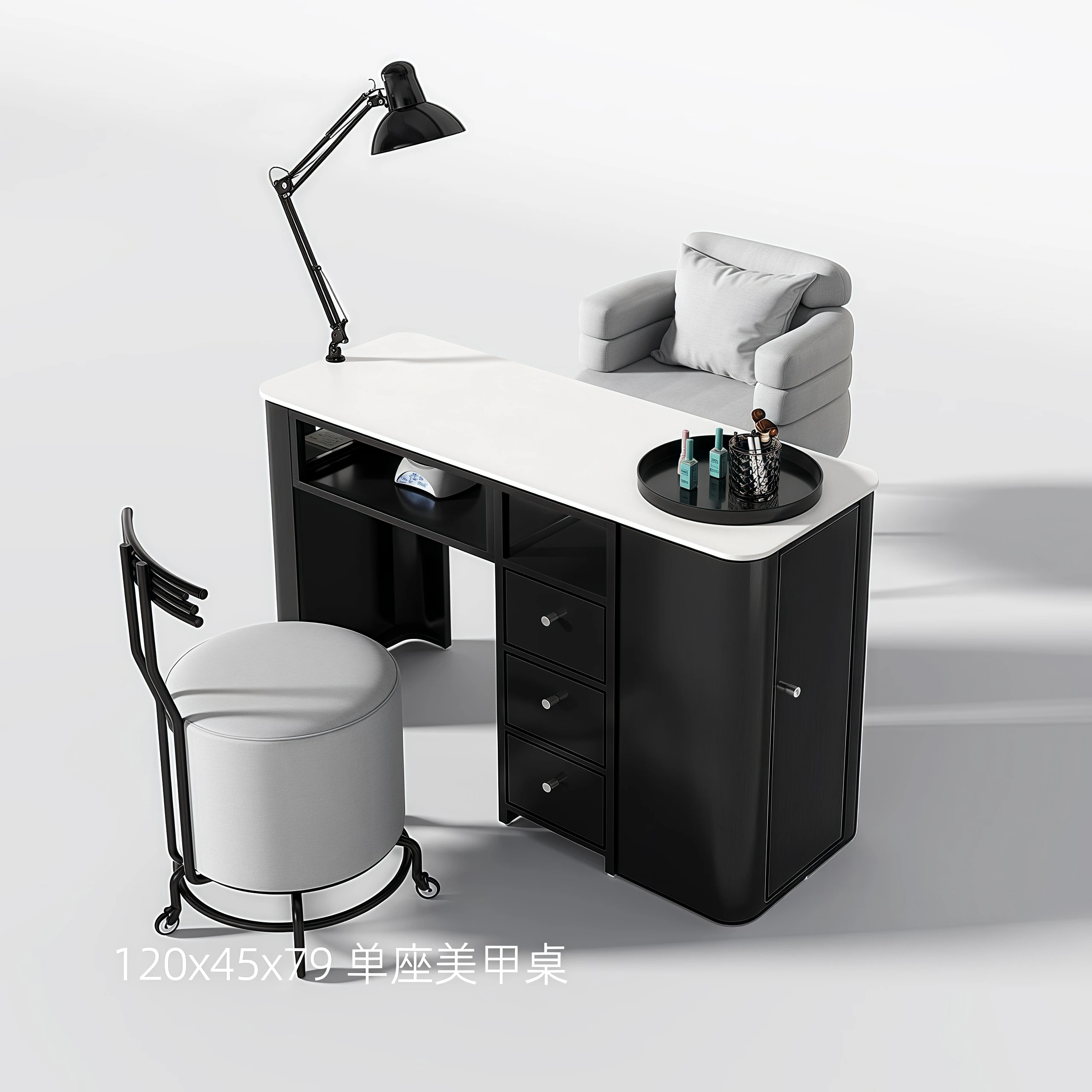 

Makeup Aesthetics Beauty Commercial cosmetic aspiration Hairstyle Desk Professional Side table Mesa Manicura Profesional Doble