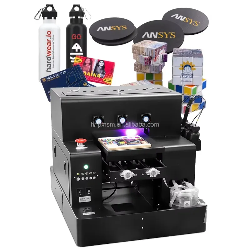 Desktop Uv Inkjet Printer Top Multifunctional Flatbed Uv Printer Uv Printing Machine on Bottle