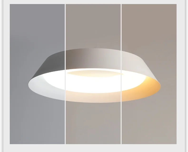 Bedroom White LED Ceiling Lights Nordic Dining Room Metal