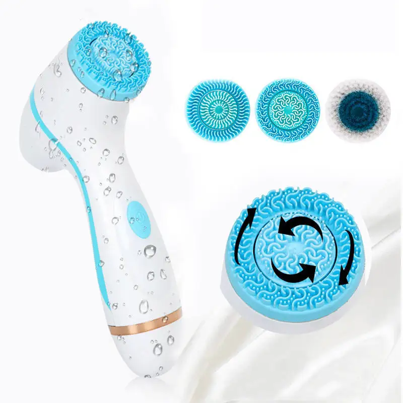 Facial Cleansing Brush Exfoliating Spin Cleanser Waterproof Exfoliation Rotating Spa Machine Facial Cleanser Massager
