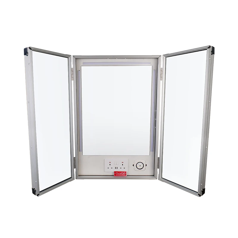 Portable Make-Up Mirror Flight Case with Dimmable and Colour Temperature Control