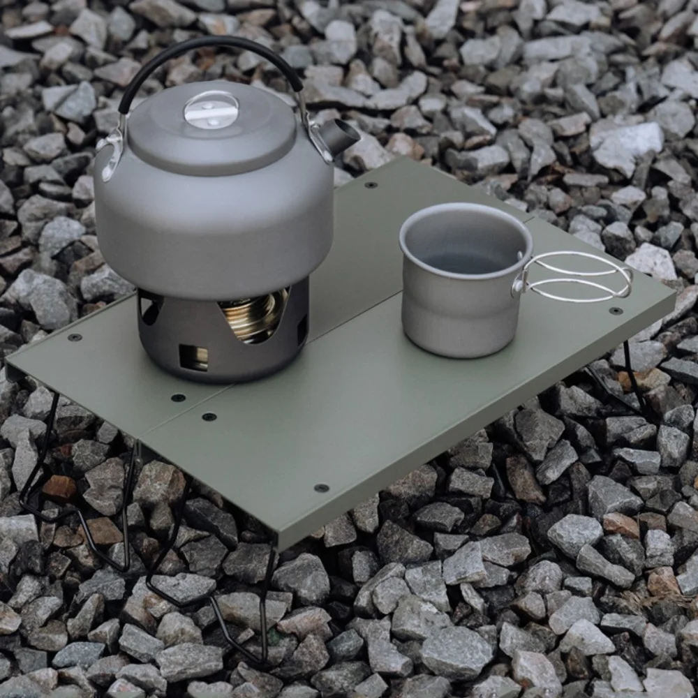 WESTTUNE Mini-Klapptisch, ultraleichter, kompakter Campingtisch, tragbarer Outdoor-Tisch für Rucksackreisen, Wandern, Strand, Angeln, Picknick