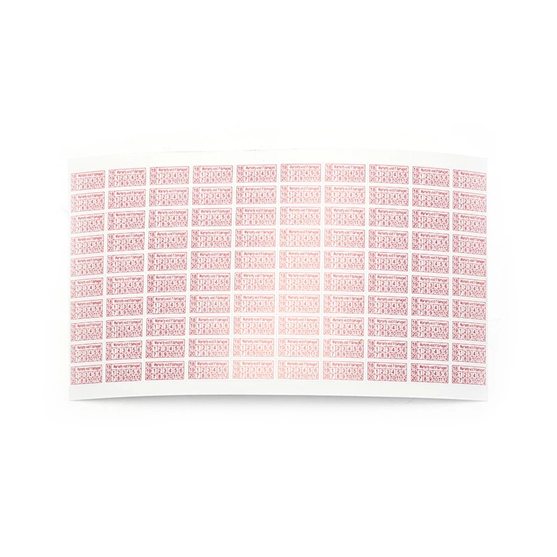 200 Safety Label Stickers English Date Fragile Tamper-evident Sealable Tear-Off 100 per sheet 16x8mm each multiple scenarios