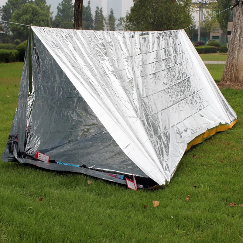 Foldable Tent Emergency Survival Hiking Camping Shelter Outdoor Waterproof Emergency Tent