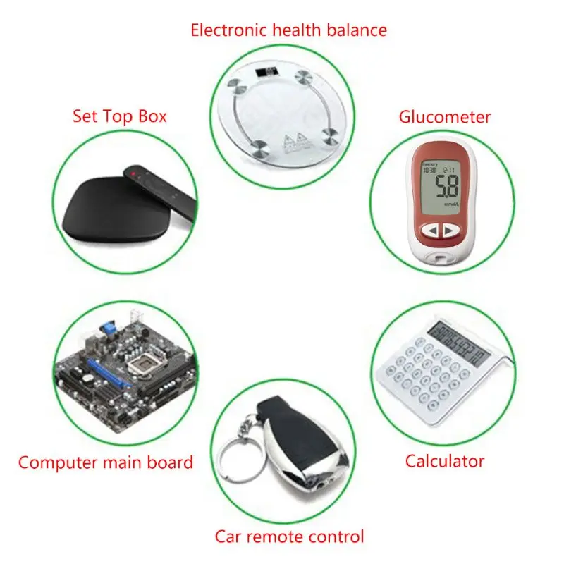 Button Battery LIR2025 3.6V Remote Cover Cell Coin Batteries For Watch