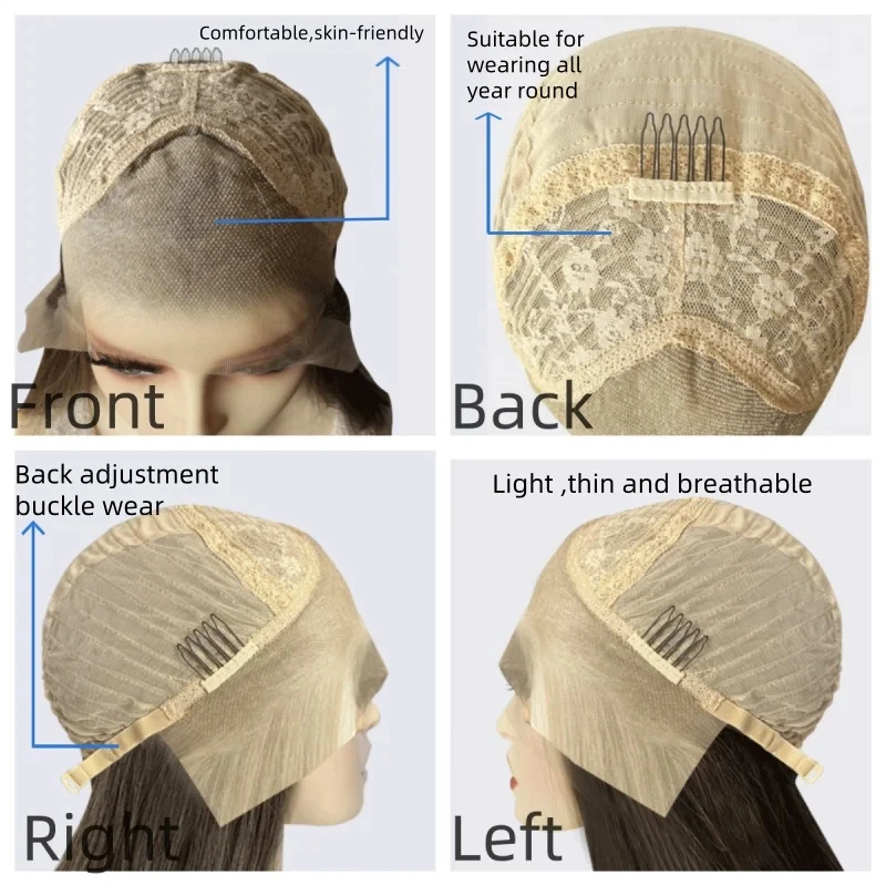 قبل قطعها شعري أومبير شقراء براون Balayage الاصطناعية الدانتيل شعر مستعار أمامي الجزء الأوسط شعر مستعار للنساء اليومية تأثيري ملابس الحفلات 26''