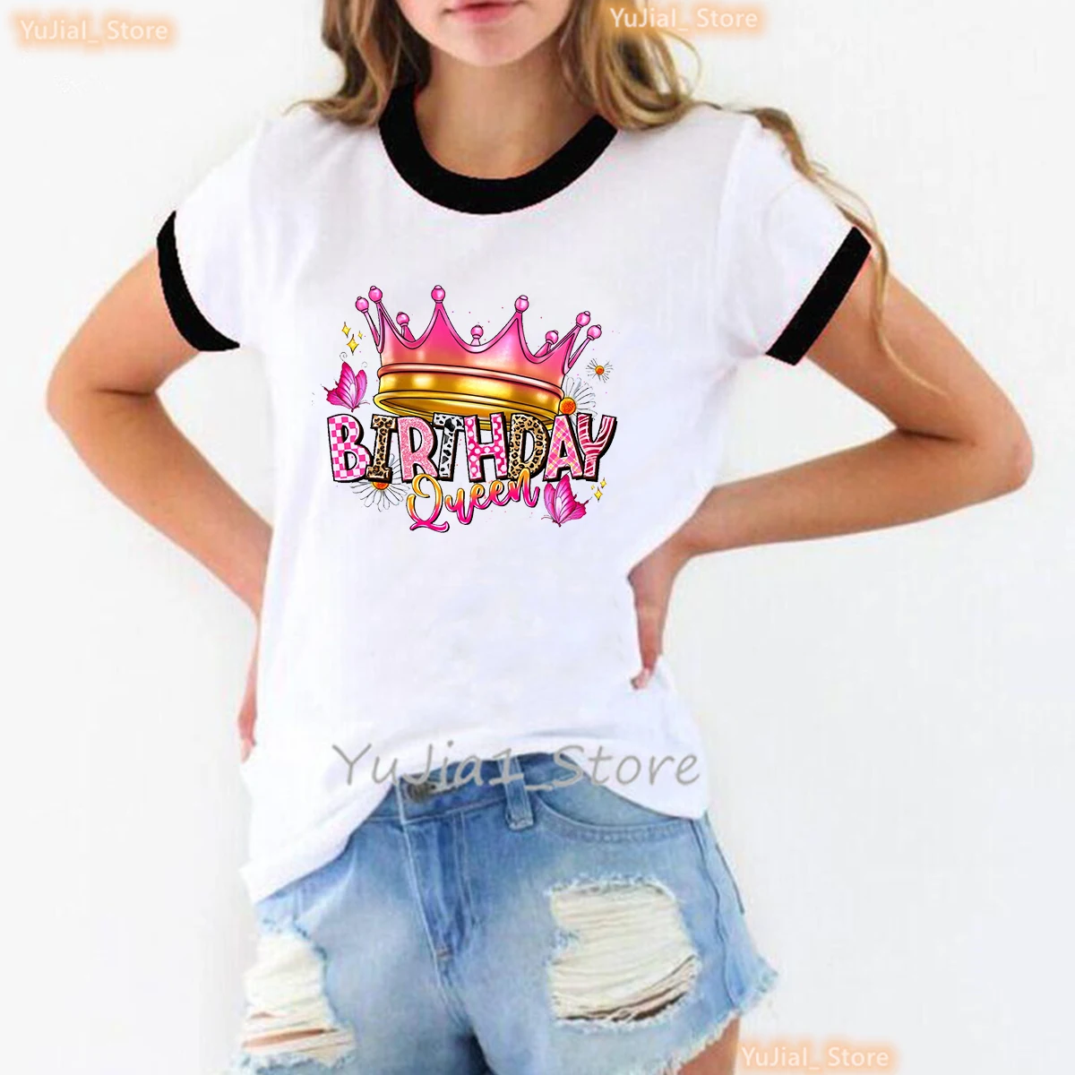 Birthday Queen I Don'T Get Older I Level Up ,Birthday Tshirt Women, Birthday Party Tshirt,Celebrating Queen'S Birthday Gift Tees