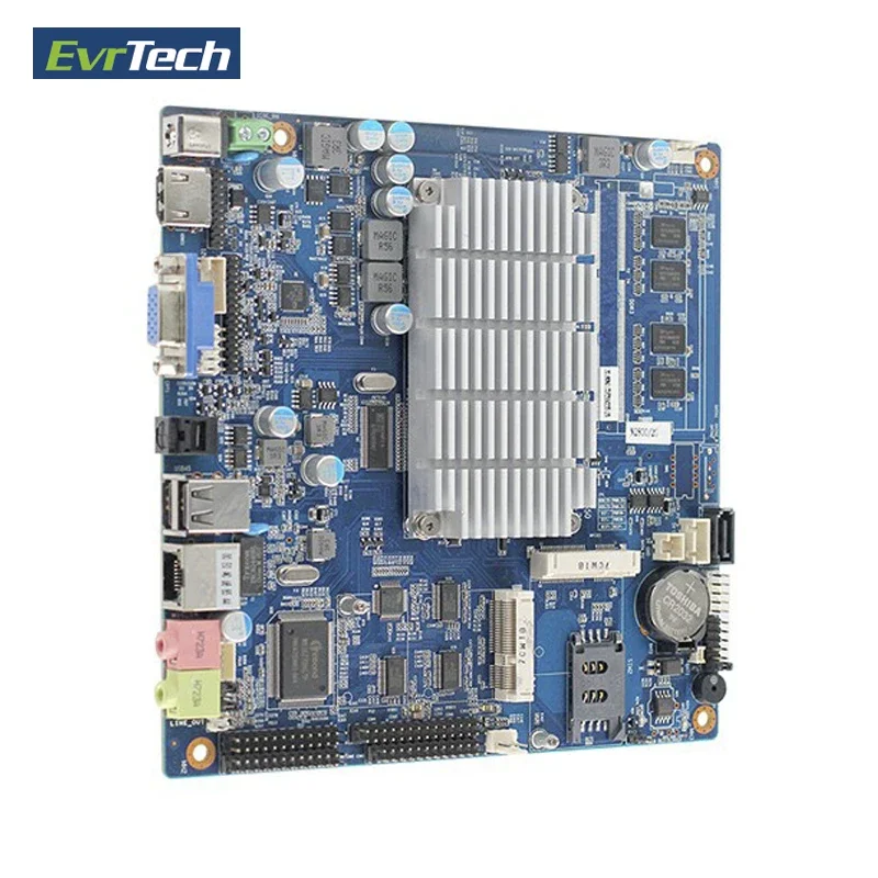 Mini-ITX Atom motherboard with dual core NM10 Chip onboard D2550 CPU 2GB DDR3 RAM 2* SATAII /8*USB2.0 /6*COM /1*mSATA/1x LPT