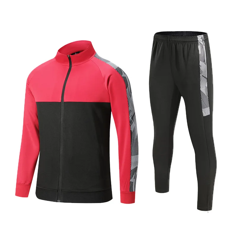 Survêtement de sport à manches longues pour hommes, sweat à capuche de course de football imbibé, vestes d'entraînement, maillots de football, hiver