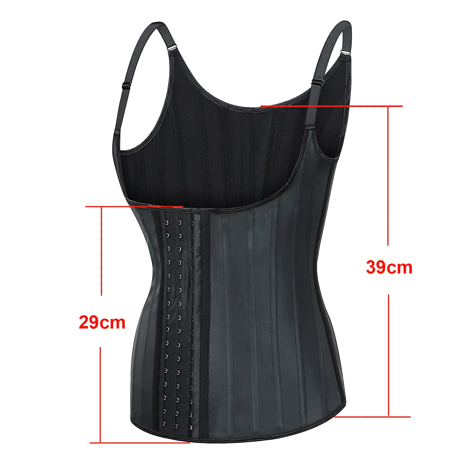 Latex Vest Waist Trainer Corset Body Shaper 25 Steel Bones Shapewear Colombian Girdles Belly Slimming Sheath Modeling Strap Faja