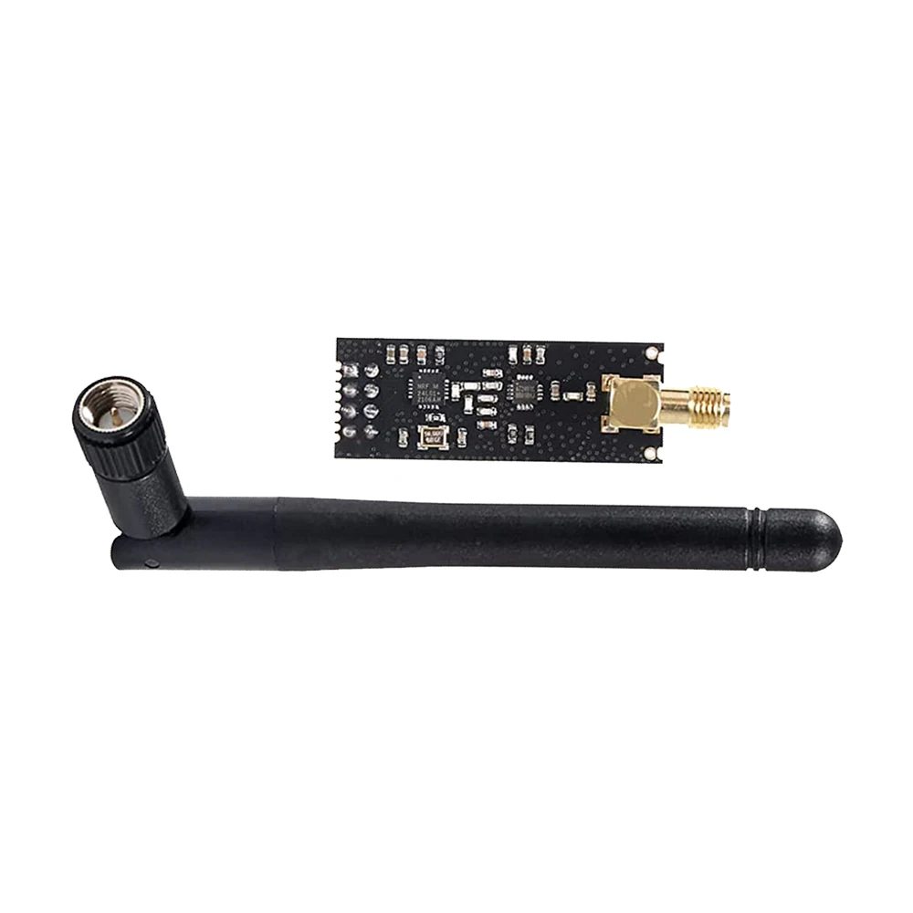 NRF24L01+PA+LNA RF Transceiver Module with Antenna 2.4 GHz 1100m NRF24L01 Wireless Module with Breakout Adapter for Arduino