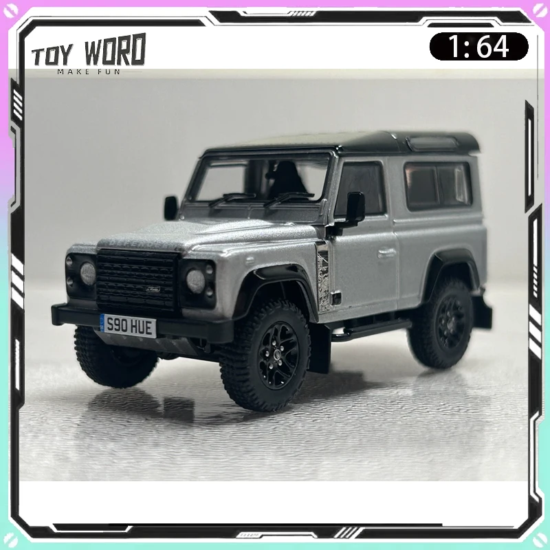 

New AR Box 1/64 Land Rover Defender 90 2015 Commemorative Edition Alloy Diecast Car Model Collectible Desktop Decor Toy Gifts