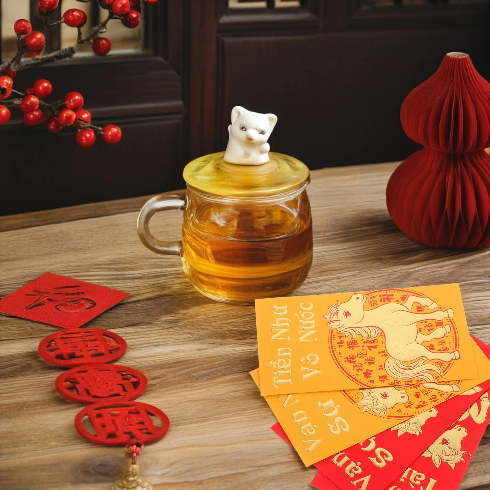 

48 Pcs Red Envelope Zodiac Sign Is Seal Paper Chinese Snake Year Money Envelopes
