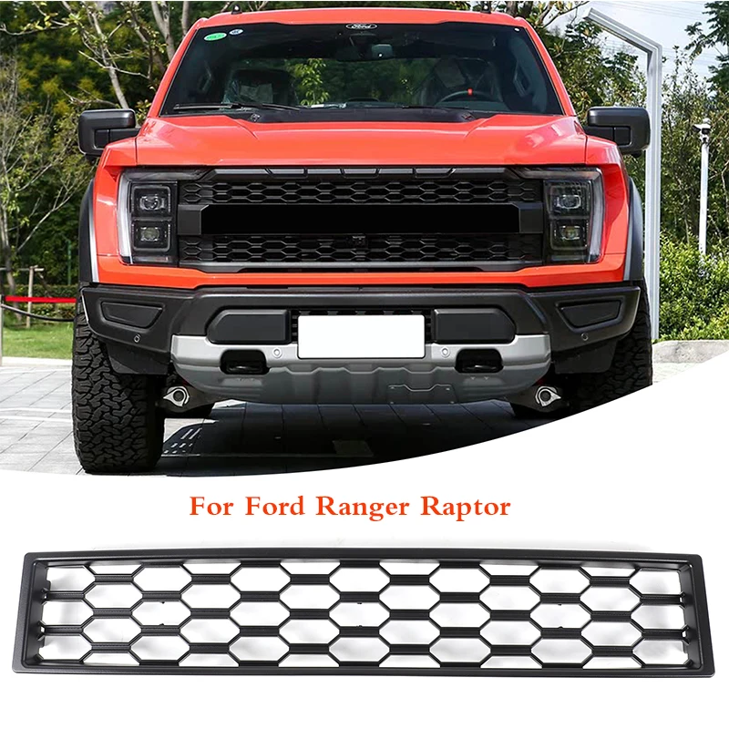 

For Ford Ranger Car Front Bumper Radiator Grille Honeycomb Mesh Lower Grille Sport XLT XLS XL Wildtrak Raptor T9 2023-2025