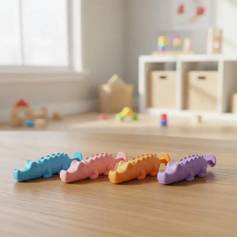 Crocodile Shaped Dental Needle Protector Syringe Sleeve Cover Cute Safety Case for Kids Dental Routine
