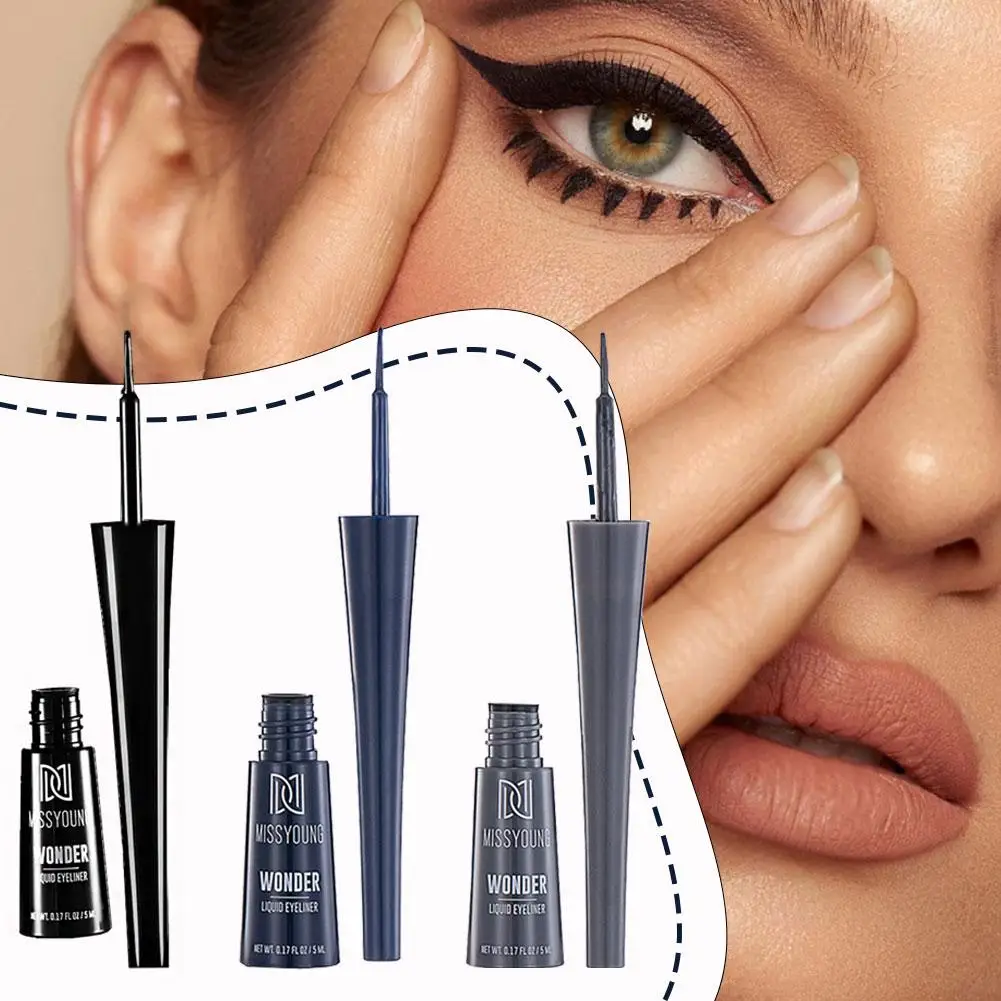 Black Liquid Eyeliner Pencil Long-lasting Waterproof Sweat-proof Eye Liner Quick Dry Non Smudging Superfine Eye Makeup Tools