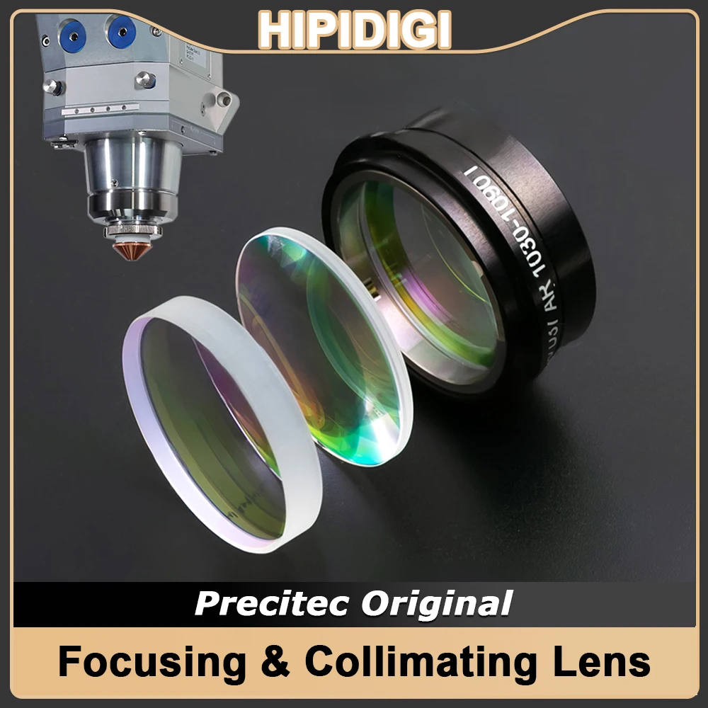 Original Precitec Laser Focusing Collimating Glasses Lens with Holder D30 D37 for HPSSL Procutter 1.0 2.0 Laser Cutting Head