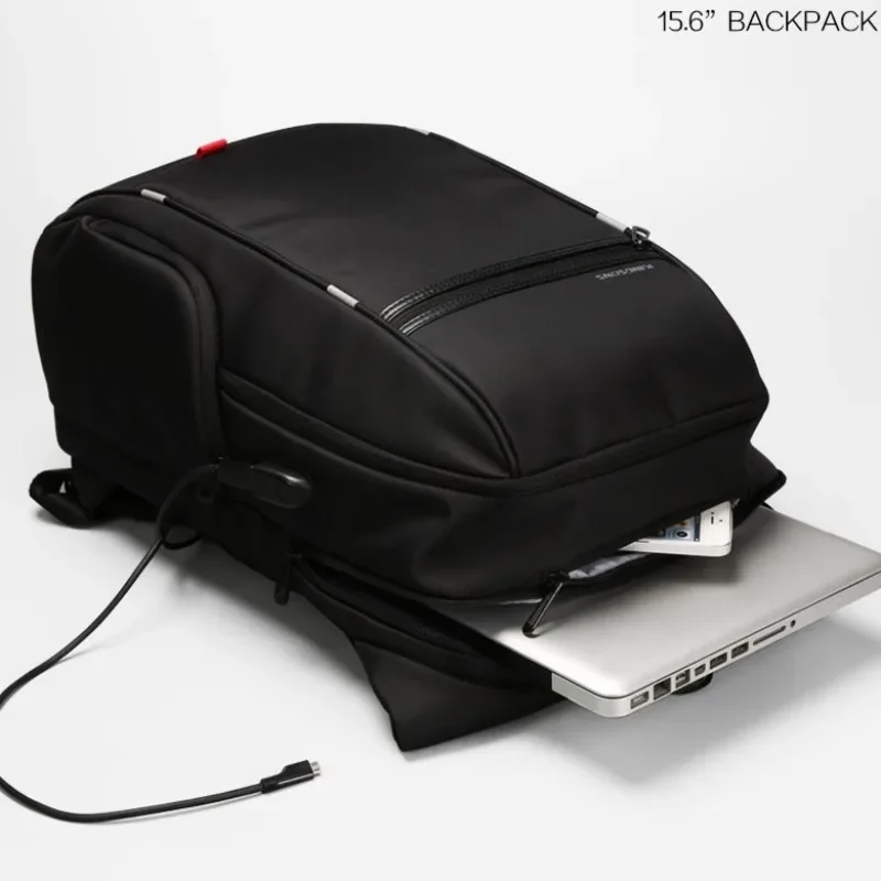 กระเป๋าเป้สะพายหลังแล็ปท็อปกันน้ํา Multi-Layer Anti-Theft กระเป๋าเป้สะพายหลัง USB ชาร์จภายนอกกระเป๋าเป้สะพายหลังความจุขนาดใหญ่สําหรับชาย