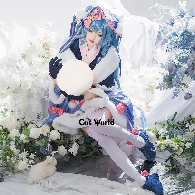 2023 Miku Princess Snow Dress Uniform OutFit Animal Cosplay costumes