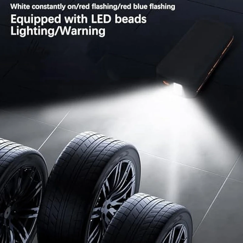 ABGR-مضخة إطارات السيارة الذكية-المحمولة شاشة ديجيتال الإضاءة مضخة إطارات السيارة للمركبات والدراجات النارية والدراجات