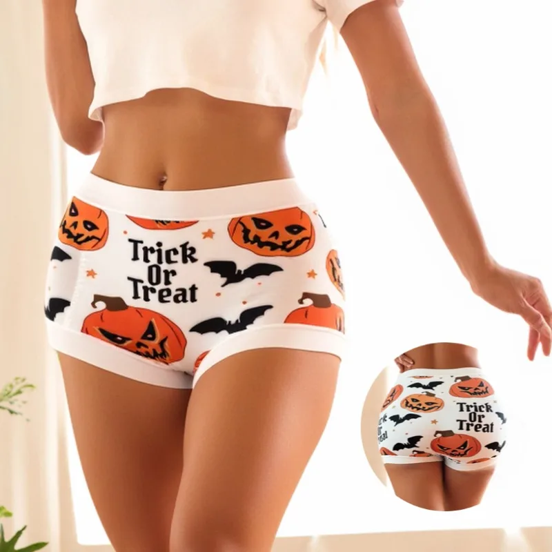 BZEL Halloween Custom Women's Panties High Waist Women's Briefs Spooky Bat Gothic Mystery Sexy Lingerie Stretch Cozy Underpants