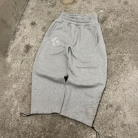 Y2K Double Waist Jogging Pants Poker Embroidery Pattern Sagging Pants Men Women Goth Hip Hop Streetwear Unisex Baggy Sweatpants