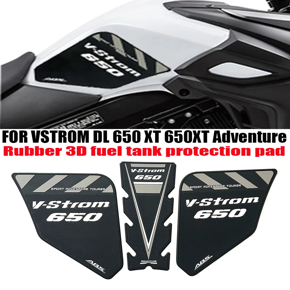 Nowa guma 3D naklejka na zbiornik paliwa akcesoria ochronne dla Suzuki V-STROM DL 650 SPORT ADVENTURE TOURER motocykl