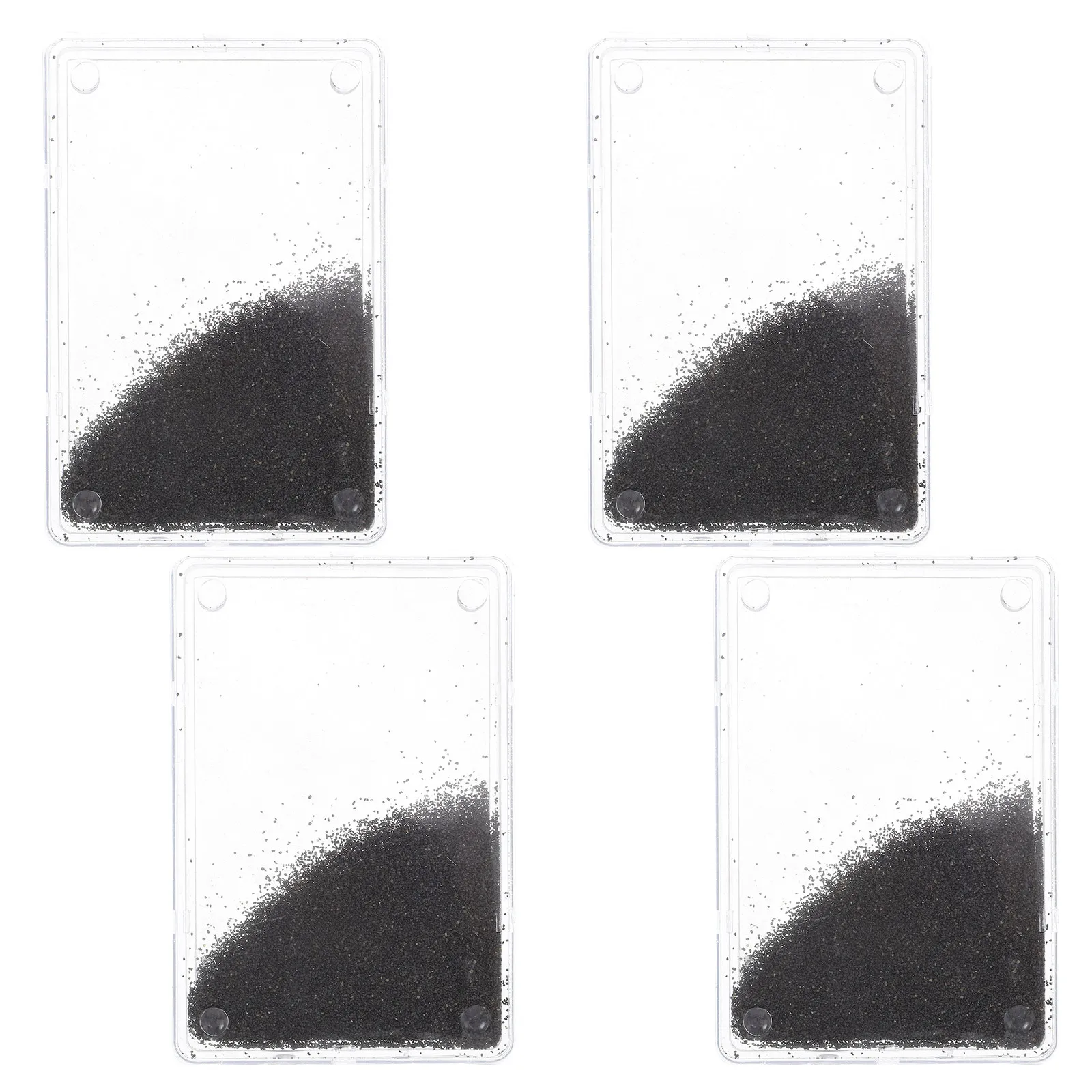

4Pcs Magnetic Iron Filings Box Physics Teaching Device Science Experiment Instrument for Magnetic Field Lines Demonstration Iron