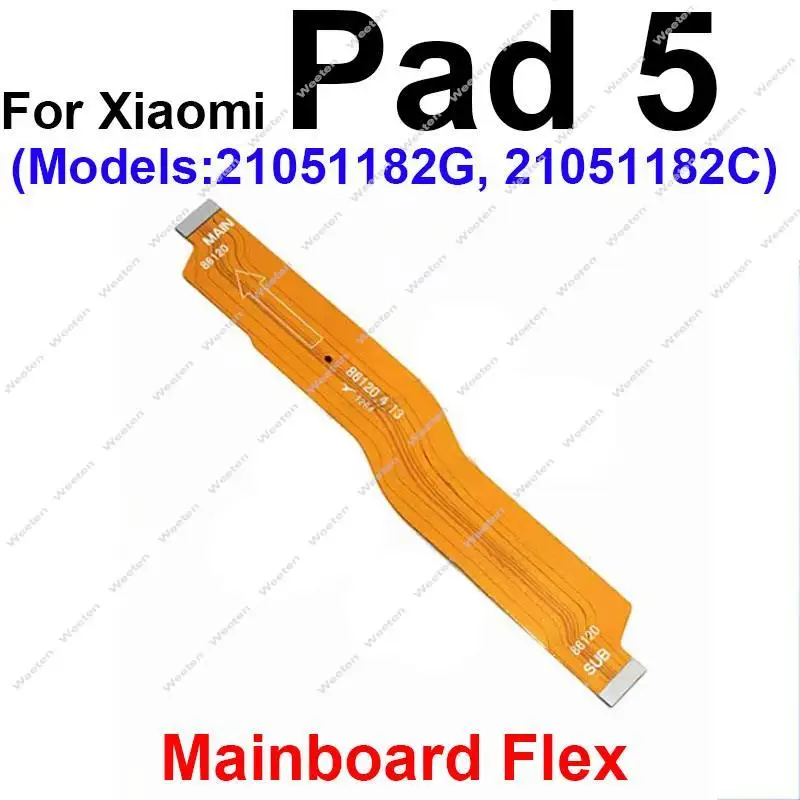 液晶メインボード電源ボリュームフレックスケーブルシャオ mi mi パッド 5 USB 充電器ボードマザーボード液晶フレックスリボン部品