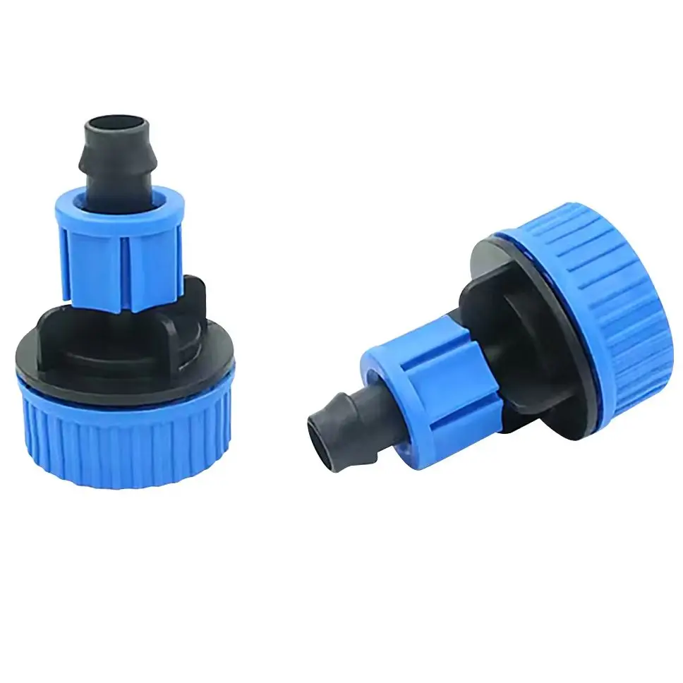 5PCS 16mm Lock Nut End flushing Valve Agriculture Drip Tape Fitting End Part Tools Flush Valve for Drip Irrigation Accessories