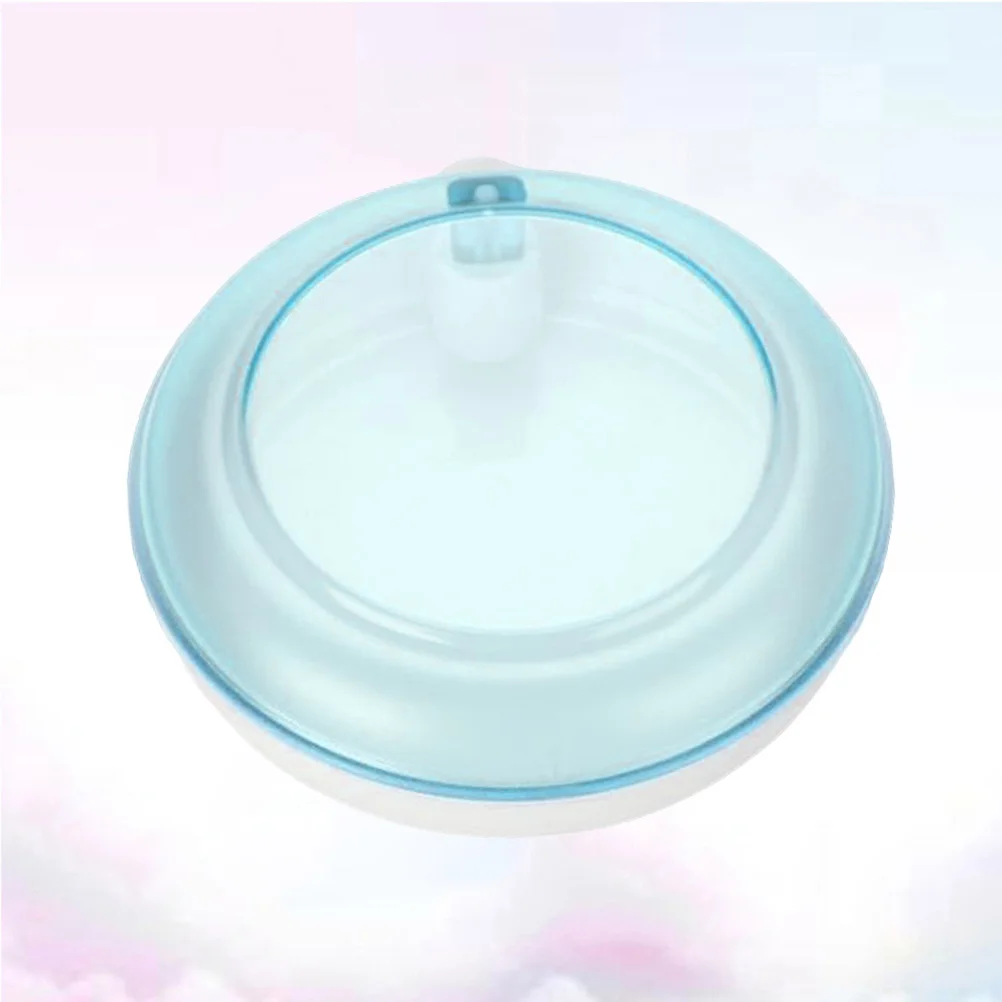 1 قطعة صندوق تخزين دوار محمول أزرق خفيف الوزن متين للأسنان الاصطناعية السفر المنزل استخدام طقم أسنان البلاستيك #1