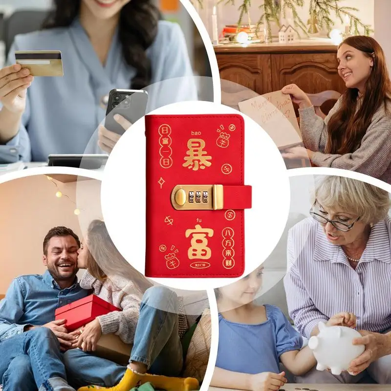 Envelope Savings Challenge Book ความจุขนาดใหญ่ Challenge Saving Book Saving Binder นํากลับมาใช้ใหม่ได้กันน้ํา Challenge Tracker Budget