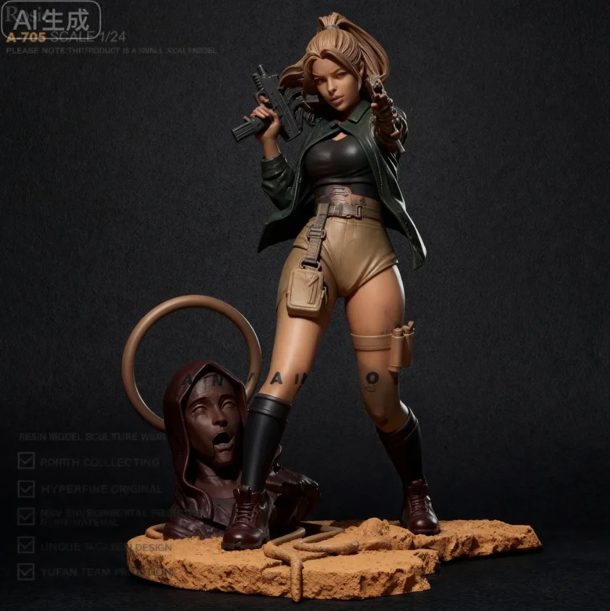 

1/24 Resin model kits colorless and self-assembled A-705