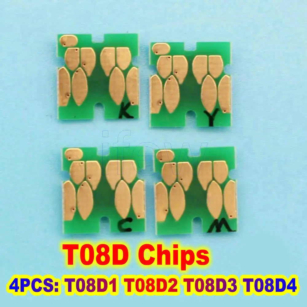 Imagem -05 - Chips de Cartucho de Tinta ic para Epson Workforce Enterprise Cores Chip T08c T08c1-t08c4 T08d am C4000 am C5000 am C6000