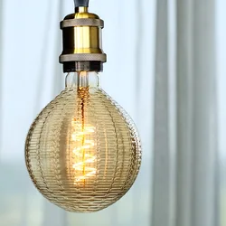 TIANFAN Vintage Led Bulb E27 Edison Style Big Globe G125 Luckybag 4W Dimmable 220-240V Decorative Light Bulb 2000Kelvin Warm
